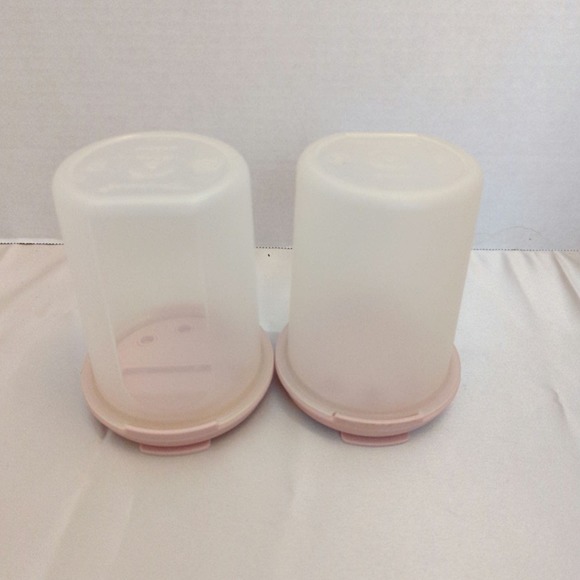 Tupperware 3 piece modular mate set with pink lids - Picture 3 of 6